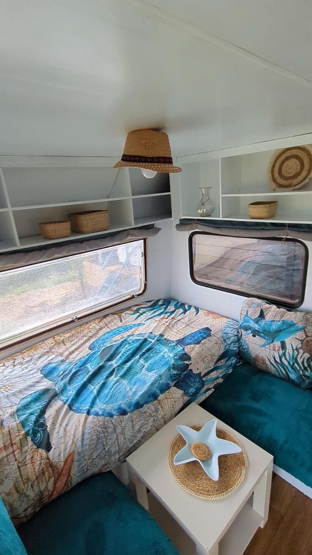 Caravan Zee By Bnb De Kapitein 't Horntje Bagian luar foto