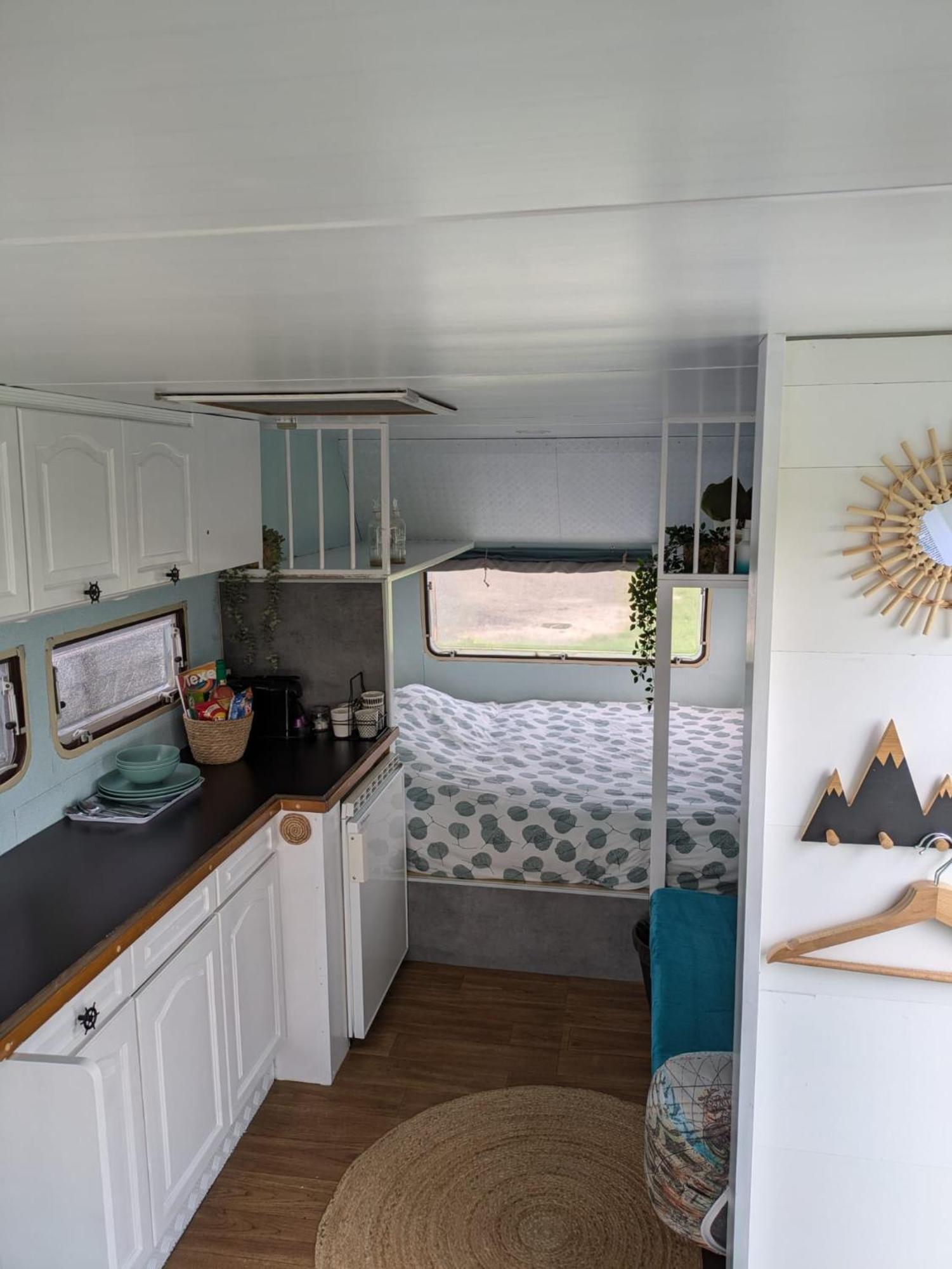Caravan Zee By Bnb De Kapitein 't Horntje Bagian luar foto